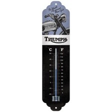 Triumph Motorrad Retro Thermometer Metall Vintage Design 28cm