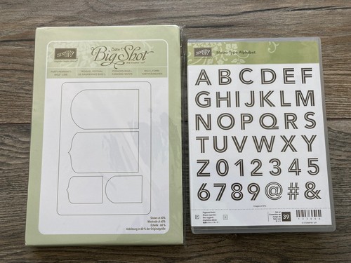 Stampin metro type alphabet - type,