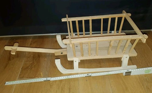 Holz bollerwagen mit kufen - mit,