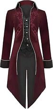 Herren Vintage Gothic Vampir Frack Lange Anzugjacke Smoking Frock Gr. L ✅