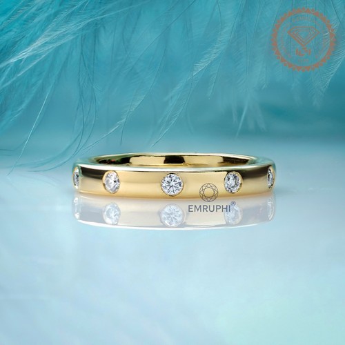 Trauring gold 3mm cvd diamant - 3mm,
