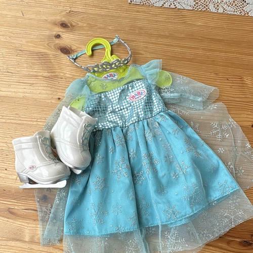 Baby born set blaues - baby, kleid