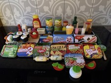 Zubehör Spielküche Kinderküche Lebensmittel Konvolut 131 Teile Gebraucht