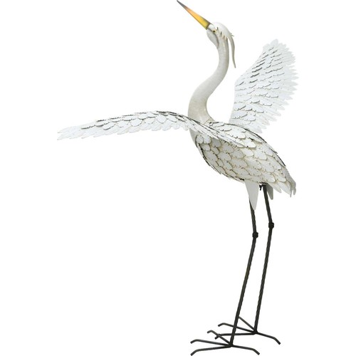 Gartenfigur kranich aus - gartenfigur,