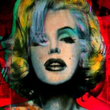 Marilyn Monroe Film Cut XXL 102x102  Pop Art/Bild/Alu Dibond/Street Art/Fashion