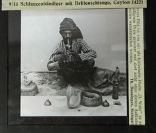 Glasbild altes Dia s/w