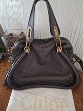 Chloé Paraty Medium Rock Bag Grau/Braun Tasche