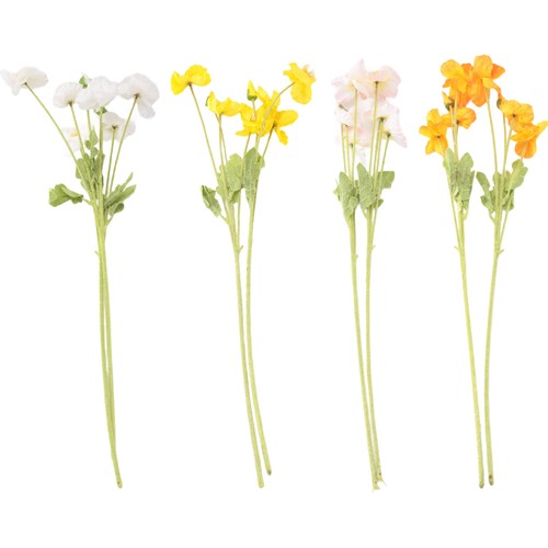 Stücke seiden mohn blumen - ,