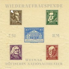 Sowjetische Zone Thüringen Michel-Nr. Block 3 B postfrisch