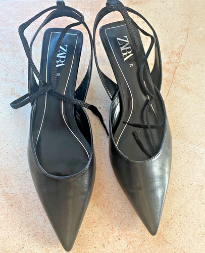 Zara schnür pumps kitten - schnür,