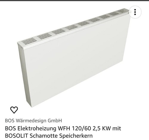 Bos elektroheizung 120 2 - 120/60,, 2,5