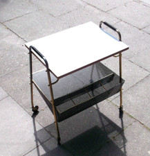 60er 70er Servierwagen Barwagen Teewagen Zeitungsständer mid century table 60s