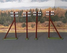 Telegrafenmasten im Set 40teilig, Modelleisenbahn Spur TT, 1:120