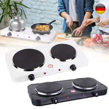 Doppel-Kochfeld 2-Zonen Herd Platten Camping 2000W Elektrokochfeld Kochfeld 220V