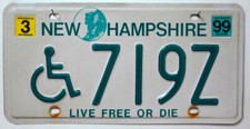 New hampshire nummernschild - hampshire,