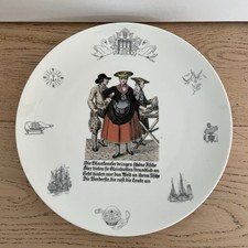 Rosenthal Teller Germany Glashaus Rode &Zerrath Hamburg Wandteller Super Zustand