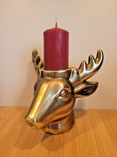 Hirsch Kerzenleuchter  Keramik