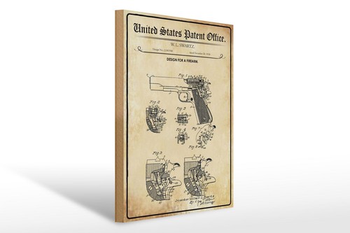 Holzschild patent 30x40 - patent, cm