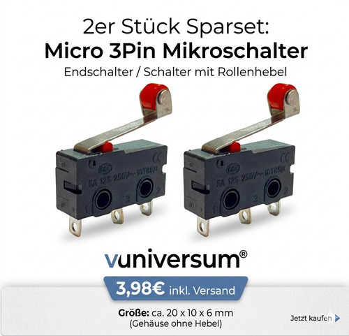 Micro endschalter - 2x,