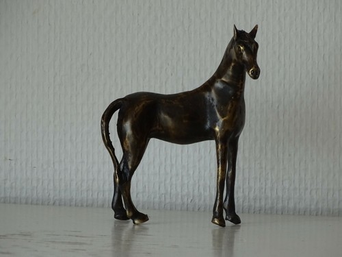 Pferd stehend bronze garten - stehend,