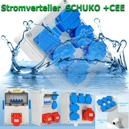 Stromverteiler mit fi - mit, ls+fi