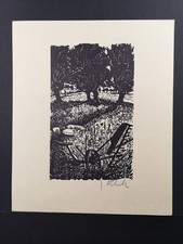 Original Holzschnitt. "Juni"