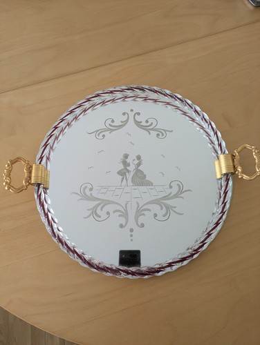 Murano spiegel glas tablett - spiegel,