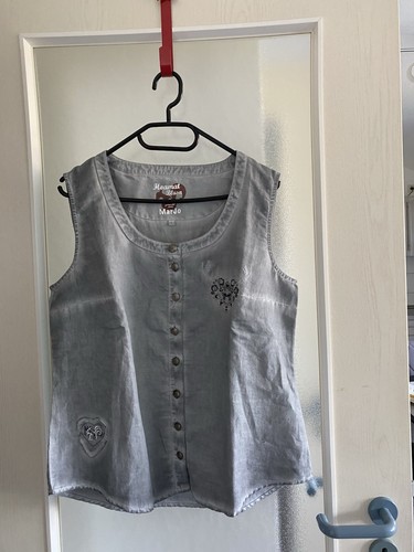 Damen leinen bluse - bluse, marjo