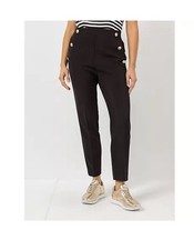 STEFFEN SCHRAUT Hose knöchellang Knopf-Detail konischer Gr:23 Si