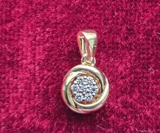 Goldanhänger 585/14 Karat mit echten Diamanten