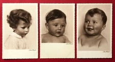 3 x Künstler AK von LOTTE HERRLICH 1930 Kinder Baby Porträt  ( 90039