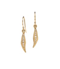 Diamond earrings leaf pair 16