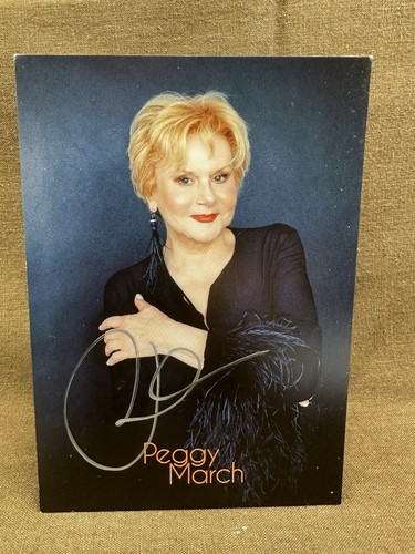 Autogrammkarte peggy march - ",