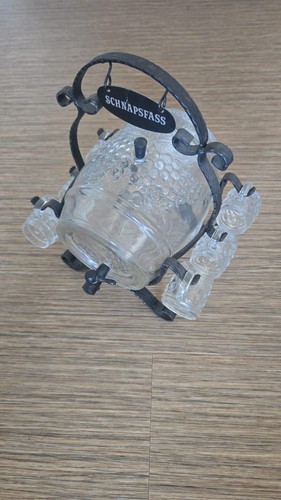 Vintage klar glas schnaps - vintage,