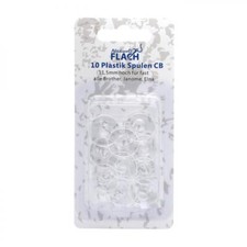 10 Spulen - für Nähmaschinen mit CB Greifer Kunststoff Höhe 11,5 mm universal