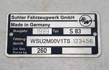 Typenschild Simson S53 S83