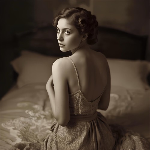 Dame frau model vintage retro - frau,
