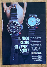 Squale Tiger 300m Divewatch Original 1990 Vintage Watch Ad Werbung Reklame