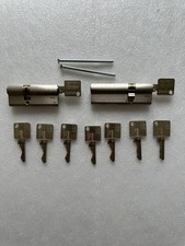 Ikon Schließzylinder, Doppelzylinder, Gleichschließend, 9 Schlüssel, Edelstahl