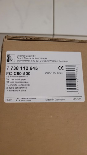 Bosch abgasrohr 80 - bosch, fc-c-80-500