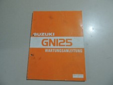 Wartungs Reparatur anleitung Werkstatt hand buch Suzuki GN 125 1994-1997