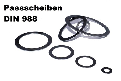 Din 988 passscheiben sortiment - din,
