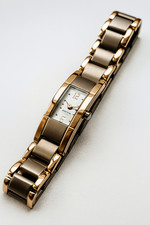 Armbanduhr, Reintitan, Boccia, 3 Bar Wasserdicht, Damen, Bicolor goldfarben