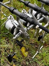 3× DAIWA CROSSCAST-X 5000 KARPFENROLLEN BIG PIT + 3× E-SPULEN SPARE SPOOLS CARP