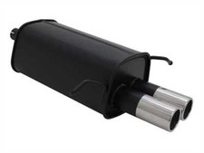 NOVUS Sportauspuff Endschalldämpfer 2x76mm passend für MERCEDES C-Klasse W203