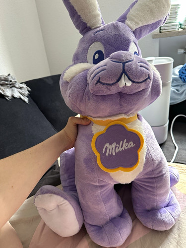 Milka plüschtier hase - plüschtier, lila