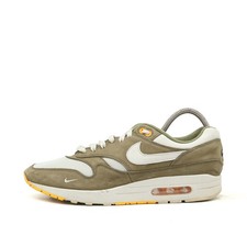 Nike Herren Air Max 1 Schuh Oliv/Weiß/Gelb Wildleder/Mesh ämpfung Sneaker EU 45