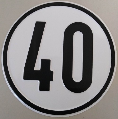 Geschwindigkeitsschild h - geschwindigkeitsschild, 40