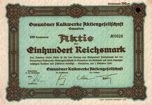 Gmundner kalkwerke 1940 - kalkwerke, ag