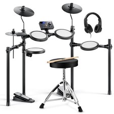 ? Donner DED-70 E-Drum Set – Leise Mesh Pads, Elektronisches Schlagzeug Kit